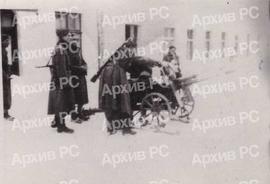 6. КНОУ бригада у борби за Травник, са малом хаубицом