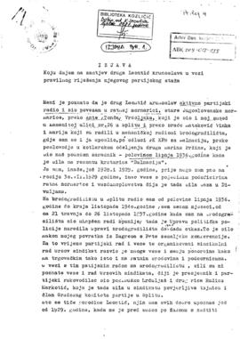 Изјаве о Крунославу Леонтићу