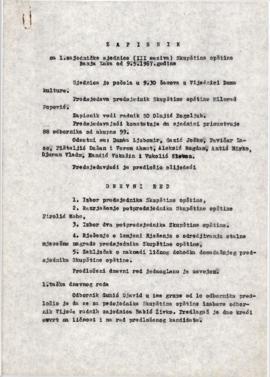 1. сједница Скупштине општине