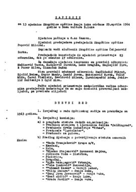 13. сједница Скупштине општине