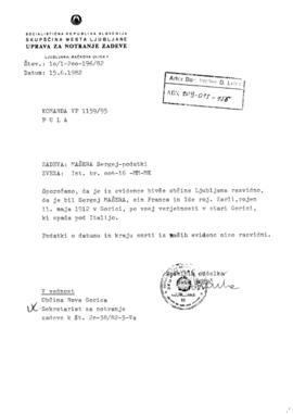 Подаци о Сергеју Машери