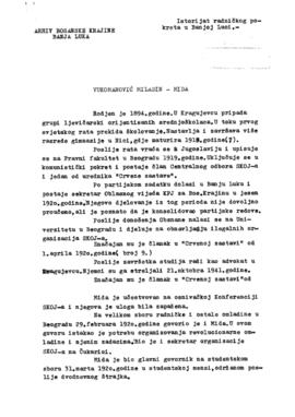 Биографија Миладина Миде Вукомановића