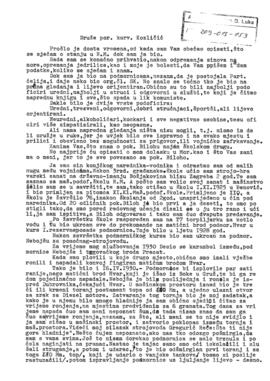 Ђуро Млинарић писмо за Митхада Козличића